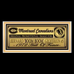 RARE-T Montreal Canadiens- Bernard 'Boom Boom' Geoffrion Original Promotional Image Custom Frame