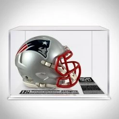 GIAN Tom Brady - New England Patriots Hand Signed Mini Football Helmet