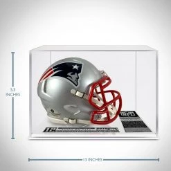 GIAN Tom Brady - New England Patriots Hand Signed Mini Football Helmet