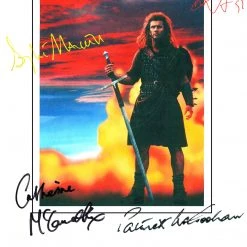 RARE-T Braveheart Movie Script Limited Signature Edition Studio Licensed Custom Frame