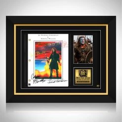 RARE-T Braveheart Movie Script Limited Signature Edition Studio Licensed Custom Frame