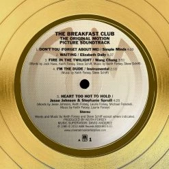 RARE-T Limited Edition Frames The Breakfast Club Gold LP Limited Signature Edition Studio Licensed Custom Frame