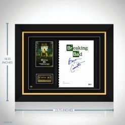 PPC Breaking Bad - Beckett Certified Hand-Signed Pilot Script By Bryan Cranston Custom Frame 21 PPC Breaking Bad - Beckett Certified Hand-Signed Pilot Script By Bryan Cranston Custom Frame