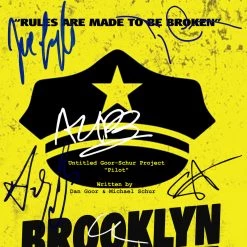 RARE-T Brooklyn Nine-Nine Script Limited Signature Edition Studio Licensed Custom Frame Limited Edition Frames