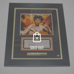 G.R.O. Sports Memorabilia Bruce Lee - Signature Edition Check Rare-T Exclusive Limited Edition Custom Frame