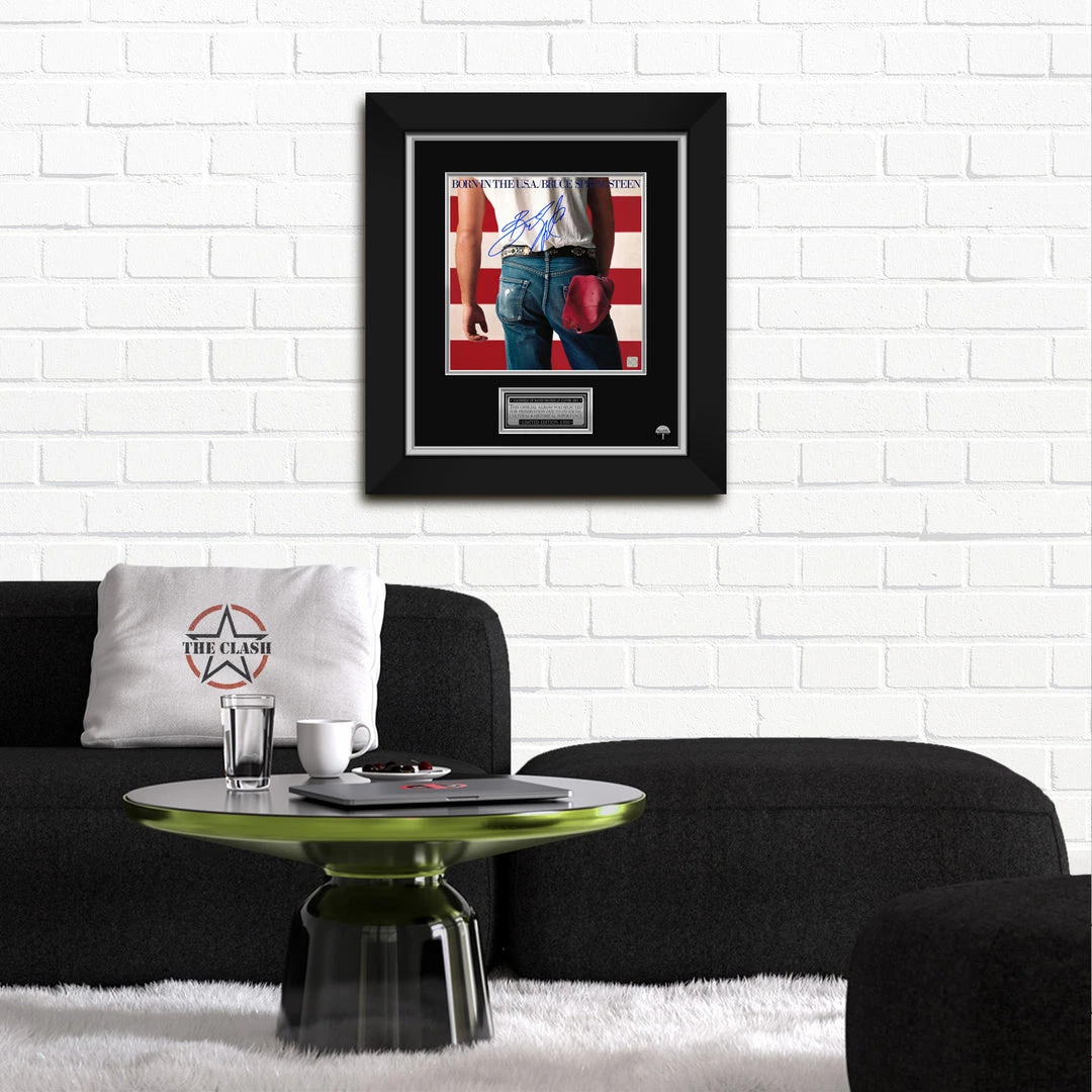 RARE-T Bruce Springsteen Born In The USA LP Cover Limited Signature Edition Studio Licensed Custom Frame