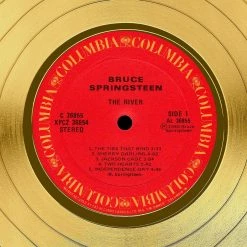 Rare-T Limited Edition Frames Bruce Springsteen The River Gold LP Limited Signature Edition Studio Licensed Custom Frame