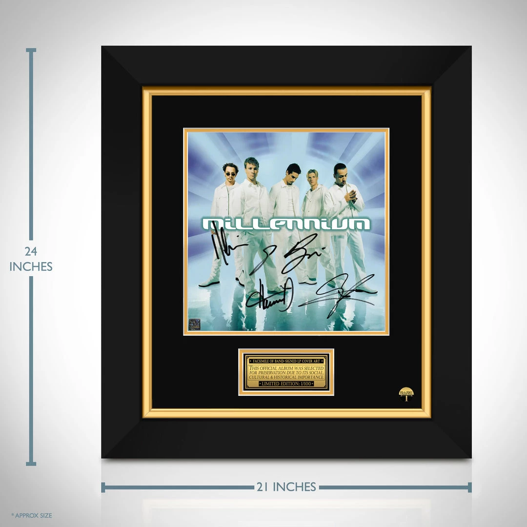 RARE-T Backstreet Boys - Millennium LP Cover Limited Signature Edition Studio Licensed Custom Frame 4 RARE-T Backstreet Boys - Millennium LP Cover Limited Signature Edition Studio Licensed Custom Frame