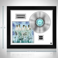 RARE-T Backstreet Boys Millennium Platinum LP Limited Signature Edition Studio Licensed Custom Frame