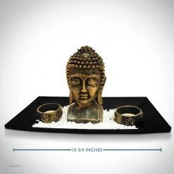 Decor L'Autre Sens Collectible Statues Buddha Head With Tea Light Tray Fine Art Statue 6 Decor L'Autre Sens Collectible Statues Buddha Head With Tea Light Tray Fine Art Statue