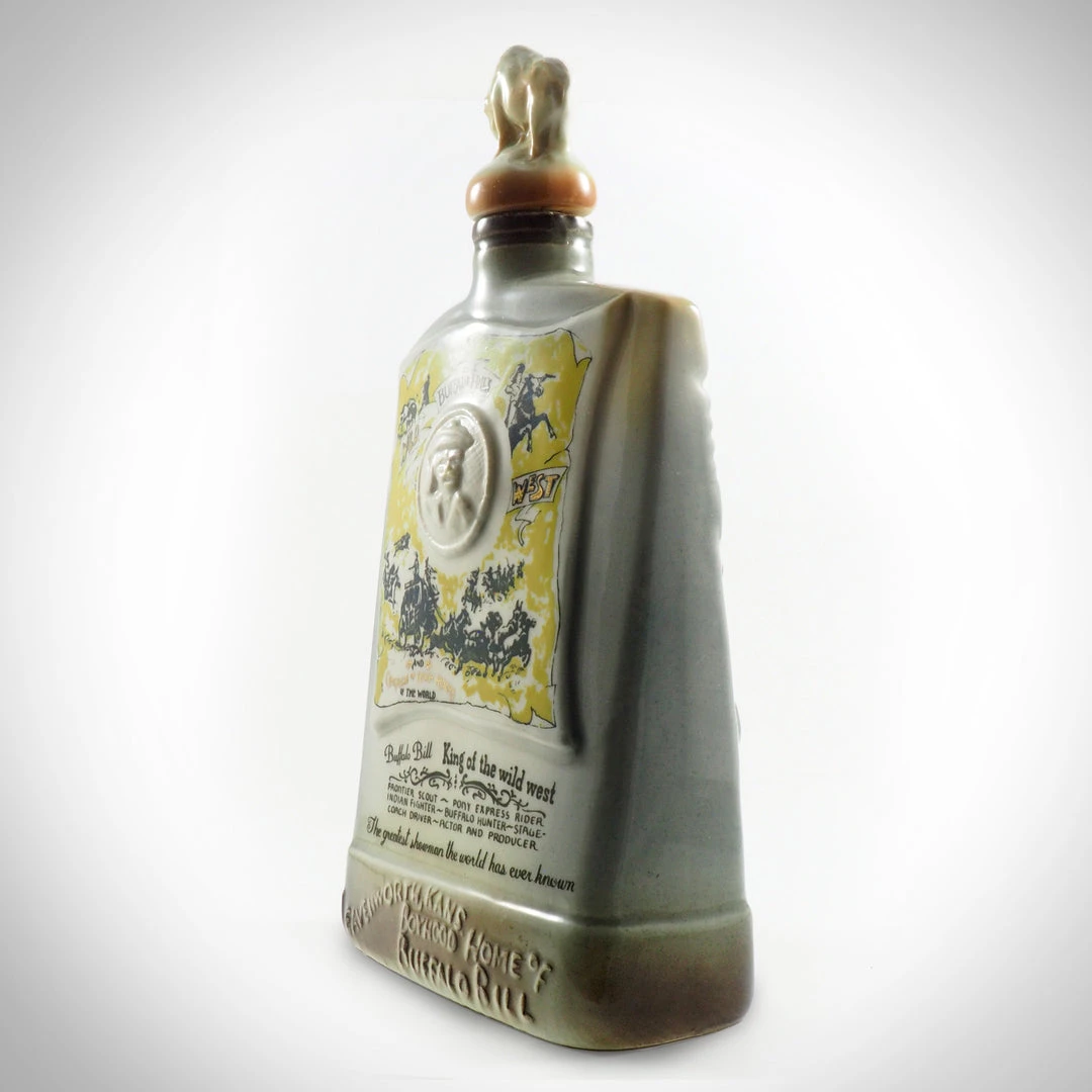 RARE-T Barware & Signs Buffalo Bill Vintage 1971 Whiskey Decanter 4 RARE-T Barware & Signs Buffalo Bill Vintage 1971 Whiskey Decanter