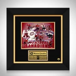 Michel Montreal Canadiens- Vintage 1996-1997 Team Hand-Signed Photo Custom Frame