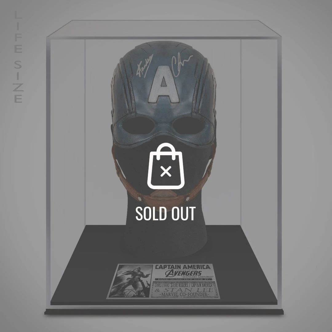 APW Signed Memorabilia Captain America- Hand-Signed Mask By Chris Evans & Stan Lee Custom Museum Display 1 APW Signed Memorabilia Captain America- Hand-Signed Mask By Chris Evans & Stan Lee Custom Museum Display