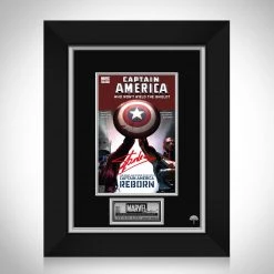 RARE-T Limited Edition Frames Captain America Who Won't Wield The Shield? #1 - Stan Lee Limited Signature Edition Comic Book Cover Art Custom Frame