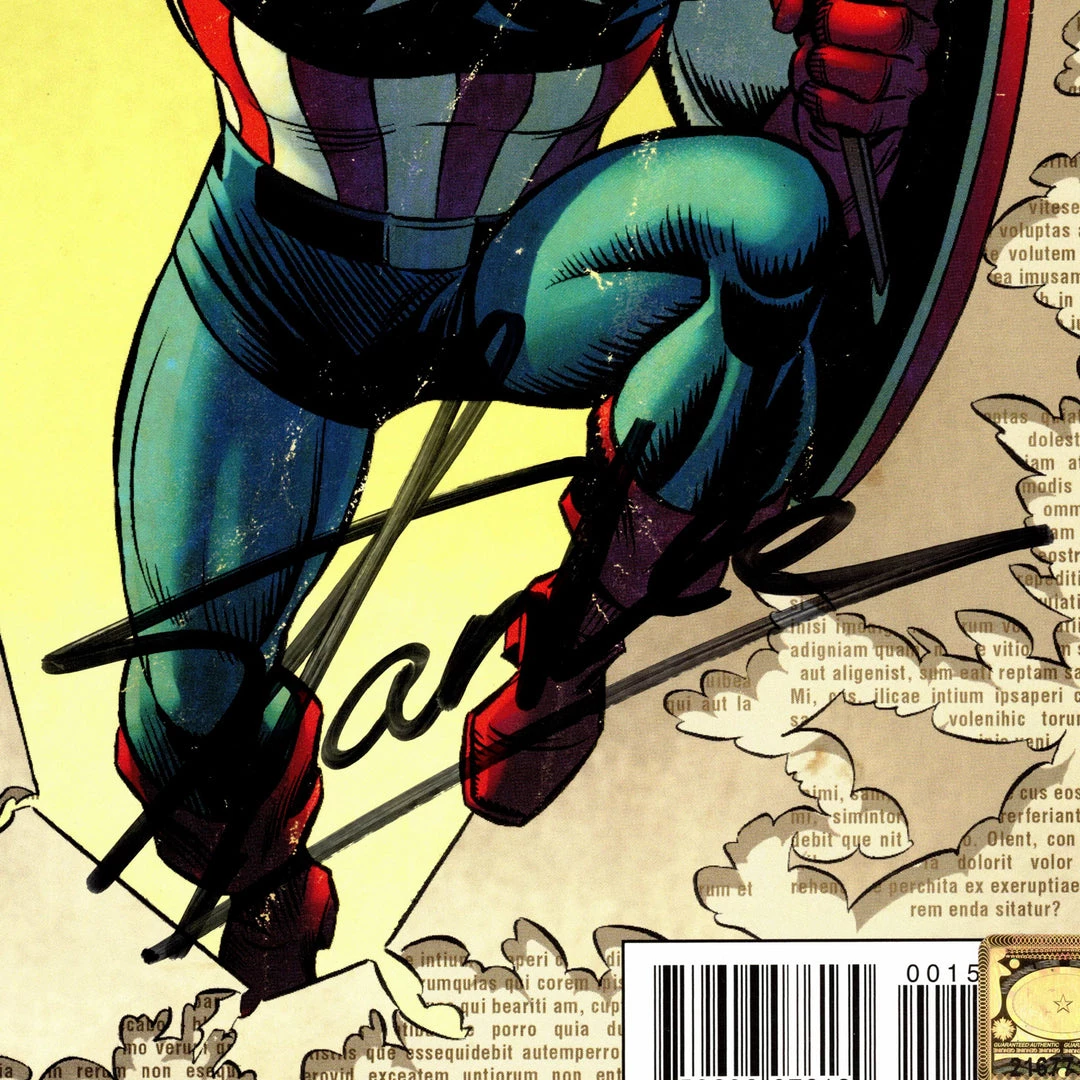 APW Captain America (2011) #1 Hand-Signed Comic Book By Stan Lee Custom Frame Signed Memorabilia 4 APW Captain America (2011) #1 Hand-Signed Comic Book By Stan Lee Custom Frame Signed Memorabilia