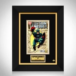 APW Captain America (2011) #1 Hand-Signed Comic Book By Stan Lee Custom Frame Signed Memorabilia