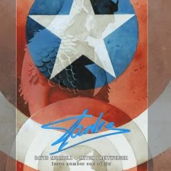 RARE-T Captain America The Chosen #1 Stan Lee Limited Signature Edition Comic Book Cover Art Custom Frame Limited Edition Frames