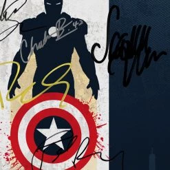 RARE-T Captain America Civil War Script Limited Signature Edition Studio Licensed Custom Frame Limited Edition Frames