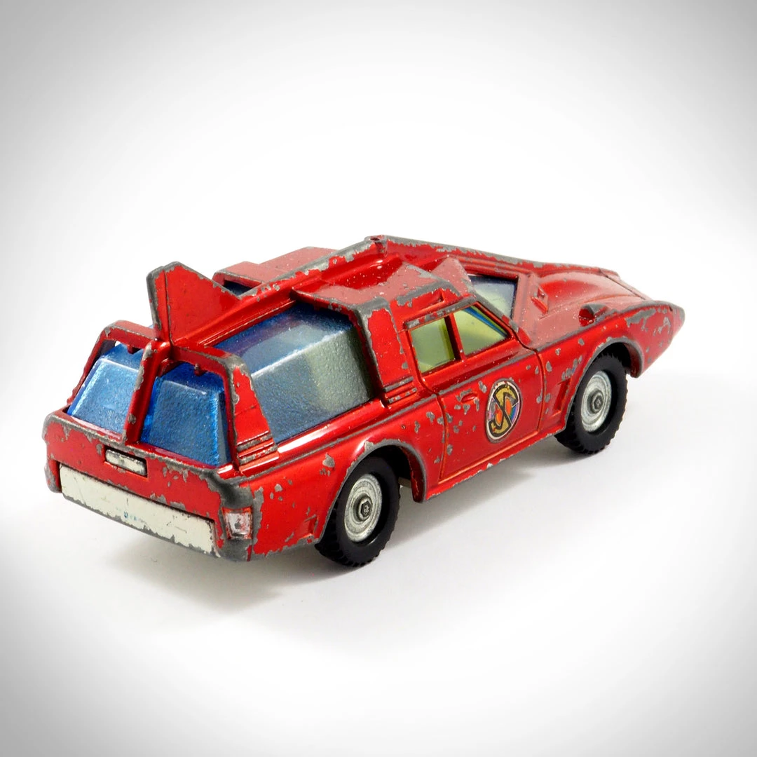 RARE-T Captain Scarlet- Generation 1 -Dinky Toys- Vintage 1968 Spectrum Red Patrol Car Custom Museum Display 3 RARE-T Captain Scarlet- Generation 1 -Dinky Toys- Vintage 1968 Spectrum Red Patrol Car Custom Museum Display