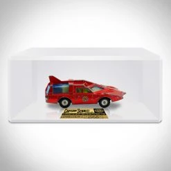 RARE-T Captain Scarlet- Generation 1 -Dinky Toys- Vintage 1968 Spectrum Red Patrol Car Custom Museum Display