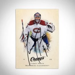 RARE-T Montreal Canadiens- Carey Price Hand-Signed Upper Deck 2008-09 Champ's Hockey Card