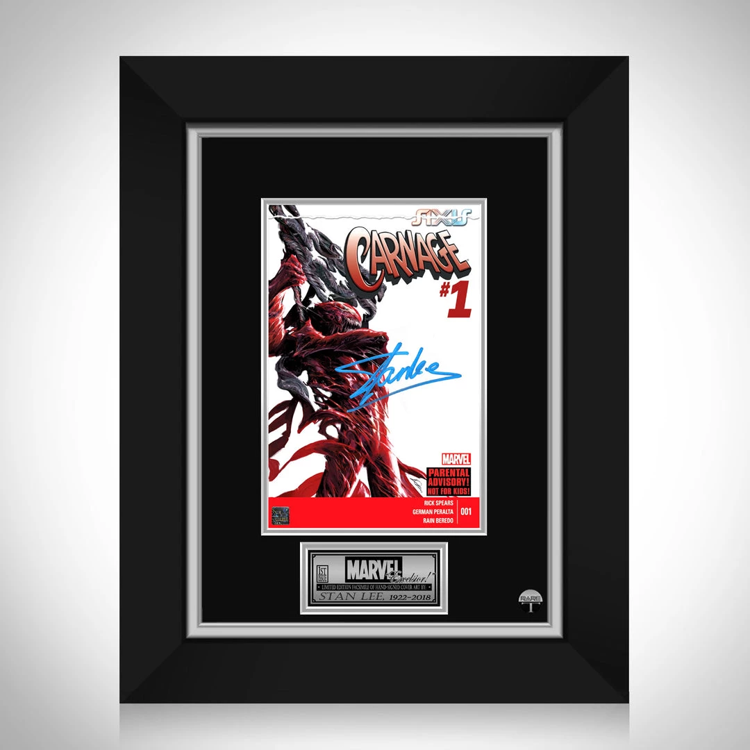RARE-T Carnage #1 - Stan Lee Limited Signature Edition Comic Book Cover Art Custom Frame Limited Edition Frames 1 RARE-T Carnage #1 - Stan Lee Limited Signature Edition Comic Book Cover Art Custom Frame Limited Edition Frames
