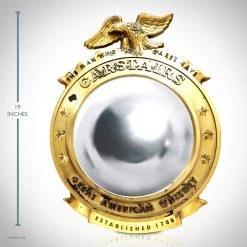 RARE-T Barware & Signs Carstairs Great American Whiskey Original - Vintage Orb Bar Mirror & Display