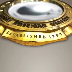 RARE-T Barware & Signs Carstairs Great American Whiskey Original - Vintage Orb Bar Mirror & Display