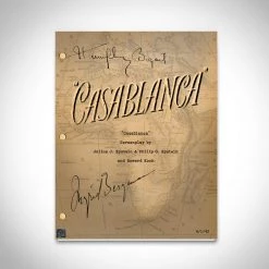 RARE-T Casablanca Movie Script Limited Signature Edition Studio Licensed Custom Frame Limited Edition Frames