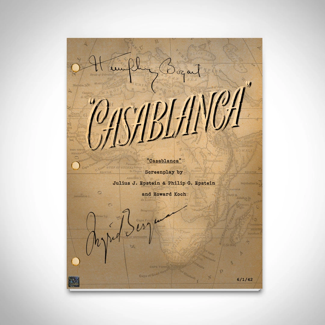 RARE-T Casablanca Movie Script Limited Signature Edition Studio Licensed Custom Frame Limited Edition Frames 2 RARE-T Casablanca Movie Script Limited Signature Edition Studio Licensed Custom Frame Limited Edition Frames