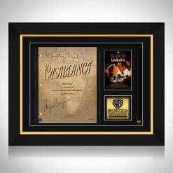 RARE-T Casablanca Movie Script Limited Signature Edition Studio Licensed Custom Frame Limited Edition Frames
