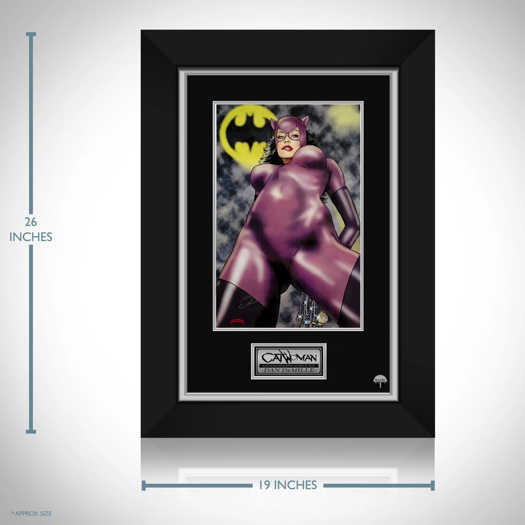 VAULT COLLECTIBLES Catwoman 'Jewels' Hand-Signed Artwork Print By Artist Dan Demille Custom Frame 4 VAULT COLLECTIBLES Catwoman 'Jewels' Hand-Signed Artwork Print By Artist Dan Demille Custom Frame