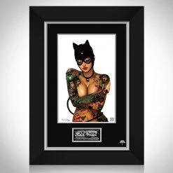 VAULT COLLECTIBLES Catwoman 'Bad Kitty' Hand-Signed Artwork Print By Artist Nathan Szerdy Custom Frame