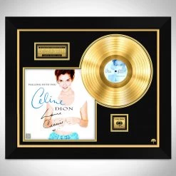 RARE-T Limited Edition Frames Celine Dion Falling Into You Gold LP Limited Signature Edition Studio Licensed Custom Frame