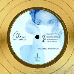 RARE-T Limited Edition Frames Celine Dion Falling Into You Gold LP Limited Signature Edition Studio Licensed Custom Frame 15 RARE-T Limited Edition Frames Celine Dion Falling Into You Gold LP Limited Signature Edition Studio Licensed Custom Frame