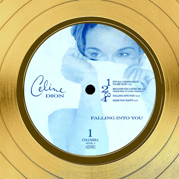 RARE-T Limited Edition Frames Celine Dion Falling Into You Gold LP Limited Signature Edition Studio Licensed Custom Frame 5 RARE-T Limited Edition Frames Celine Dion Falling Into You Gold LP Limited Signature Edition Studio Licensed Custom Frame