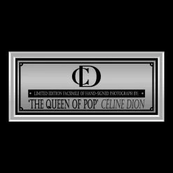 RARE-T Limited Edition Frames Celine Dion Limited Signature Edition Studio Licensed Photo Custom Frame