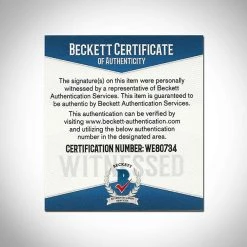 PPC Back To The Future- Beckett Witness Certified Hand-Signed Sports Almanac By Christopher Lloyd Custom Frame