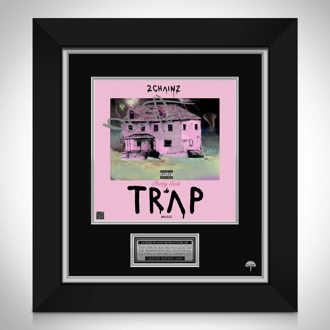 RARE-T 2 Chainz - Pretty Girls Like Trap Music LP Cover Limited Signature Edition Studio Licensed Custom Frame 1 RARE-T 2 Chainz - Pretty Girls Like Trap Music LP Cover Limited Signature Edition Studio Licensed Custom Frame