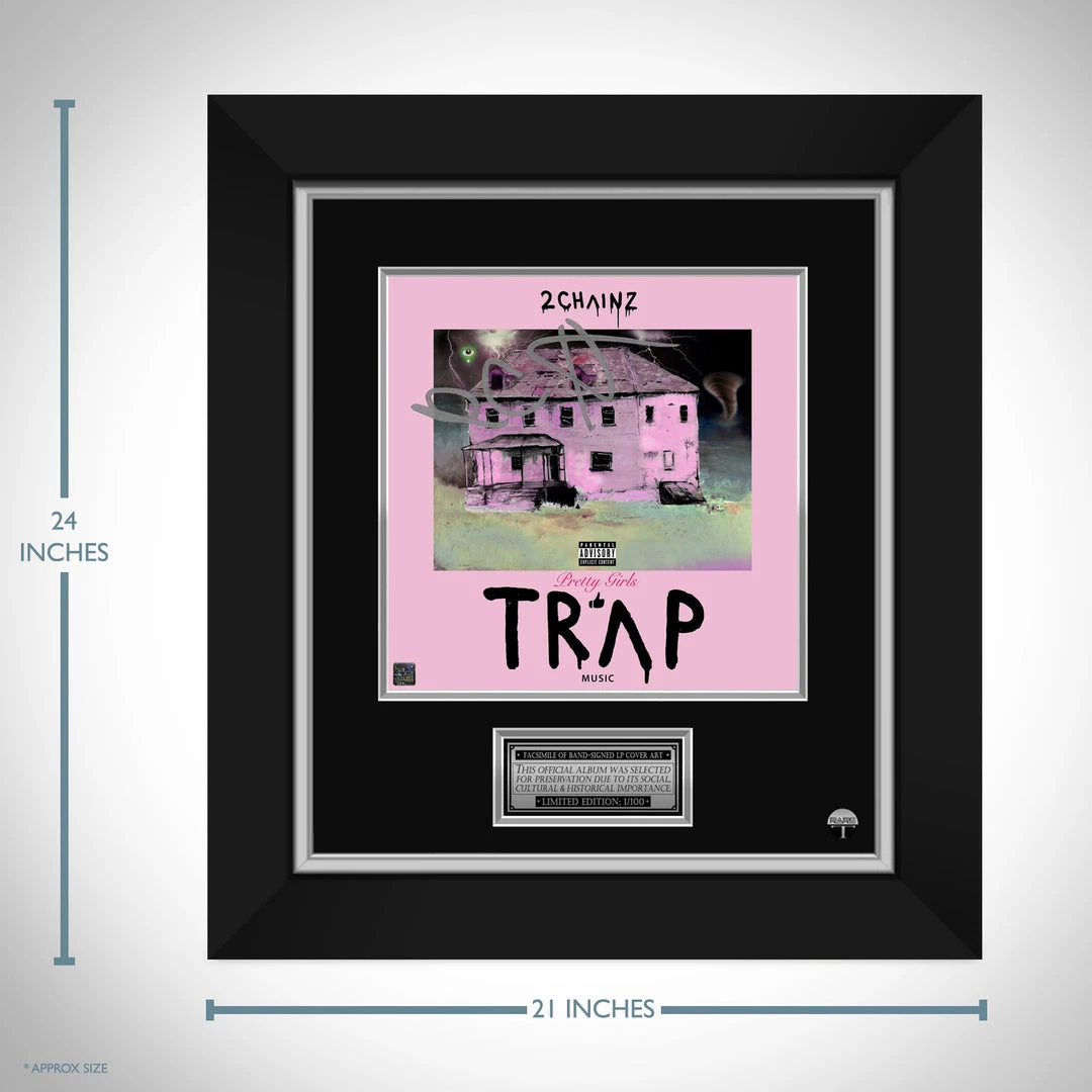 RARE-T 2 Chainz - Pretty Girls Like Trap Music LP Cover Limited Signature Edition Studio Licensed Custom Frame 3 RARE-T 2 Chainz - Pretty Girls Like Trap Music LP Cover Limited Signature Edition Studio Licensed Custom Frame