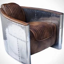 RARE-T World War II Vintage Aviator Line Furniture Arm Chair Furniture & Lighting