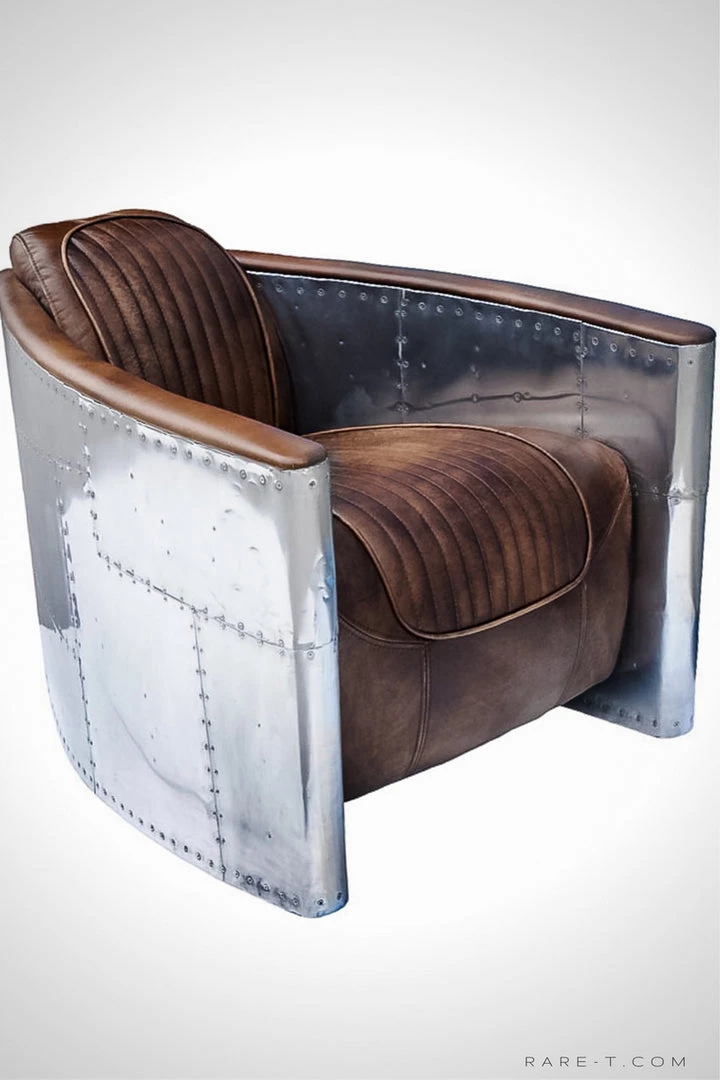 RARE-T World War II Vintage Aviator Line Furniture Arm Chair Furniture & Lighting 1 RARE-T World War II Vintage Aviator Line Furniture Arm Chair Furniture & Lighting