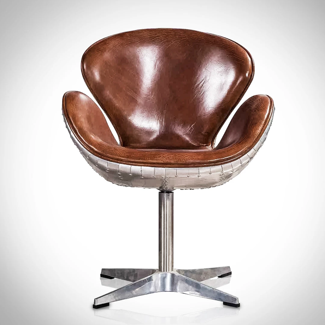 RARE-T Furniture & Lighting World War II Vintage Aviator Line Furniture Swivel Desk Chair 3 RARE-T Furniture & Lighting World War II Vintage Aviator Line Furniture Swivel Desk Chair