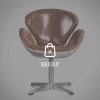 RARE-T Furniture & Lighting World War II Vintage Aviator Line Furniture Swivel Desk Chair