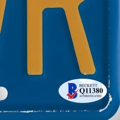 PPC Cheech & Chong Beckett Certified Hand-Signed License MUF DVR Plate By Cheech Marin & Tommy Chong Custom Frame Signed Memorabilia