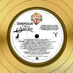 Rare-T Limited Edition Frames Cheech & Chong Up In Smoke Soundtrack Limited Signature Edition Studio Licensed Gold LP Custom Frame