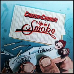 Rare-T Cheech & Chong Up In Smoke Soundtrack Limited Signature Edition Studio Licensed Platinum LP Custom Frame
