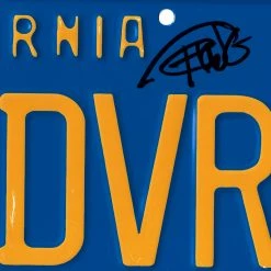 PPC Cheech & Chong Beckett Certified Hand-Signed License MUF DVR Plate By Cheech Marin & Tommy Chong Custom Frame Signed Memorabilia