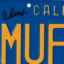 PPC Cheech & Chong Beckett Certified Hand-Signed License MUF DVR Plate By Cheech Marin & Tommy Chong Custom Frame Signed Memorabilia