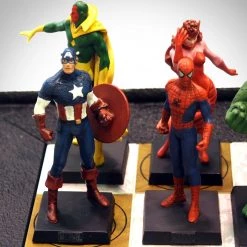 RARE-T Game Room Eagle Moss- Limited Edition Marvel Chess Game With 32 Hand-Made & Numbered Figures.